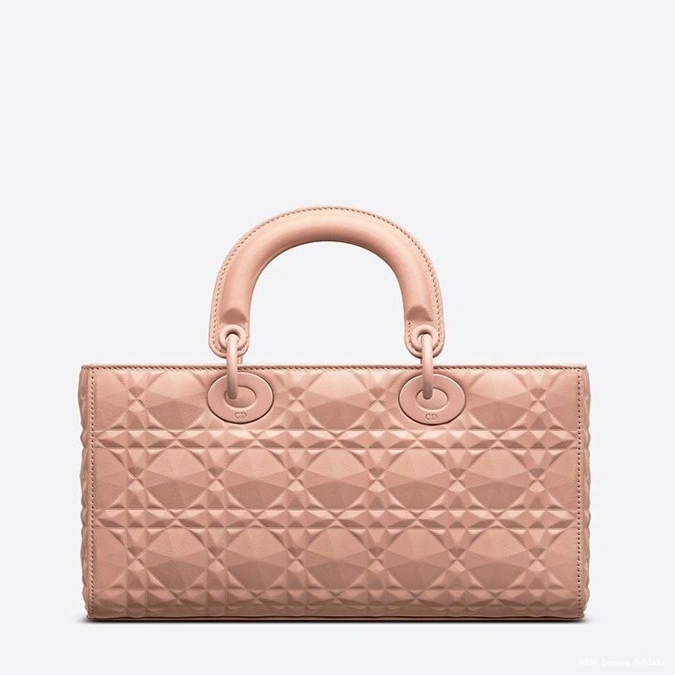 Cheap Cannage D-Joy Lady Pink Bag Motif Ultramatte Diamond with Medium Calfskin 0816 Luxury